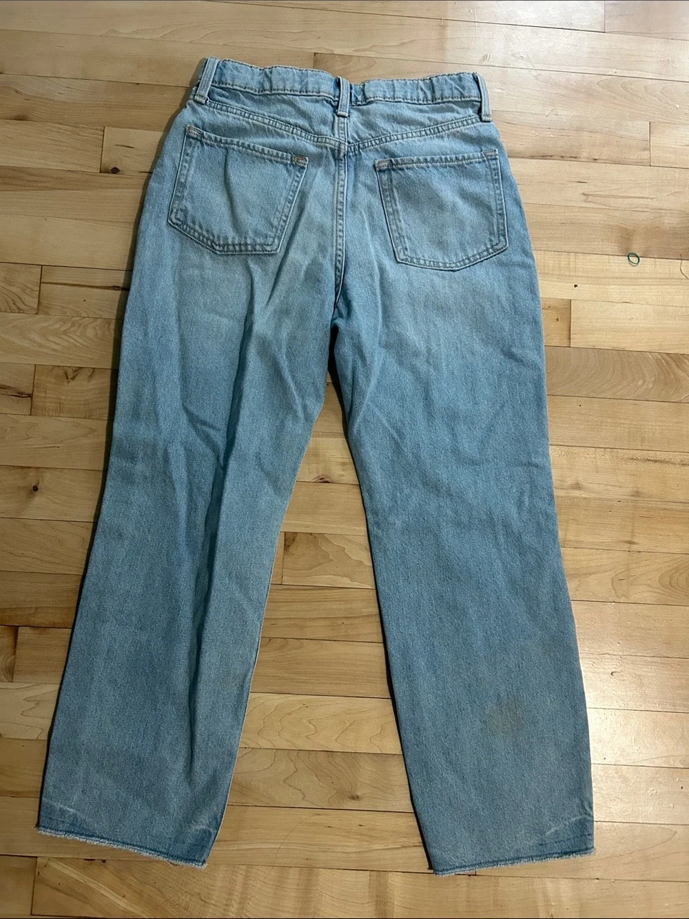 Old Navy High Rise Slouchy Straight Ripped Jeans